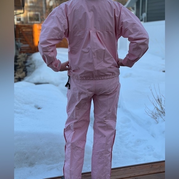 VINTAGE Jones Vancouver Pink 2 Piece Lightweight Ski Jacket & Ski Pants Spring - Picture 3 of 16
